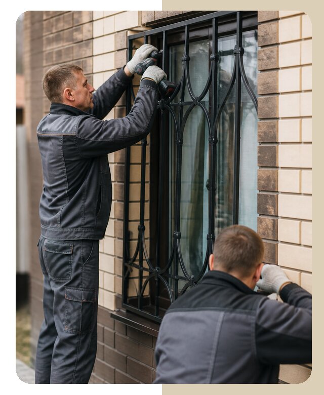 Установка решеток в дом в Вольске по цене от 3544 р. | Дверной